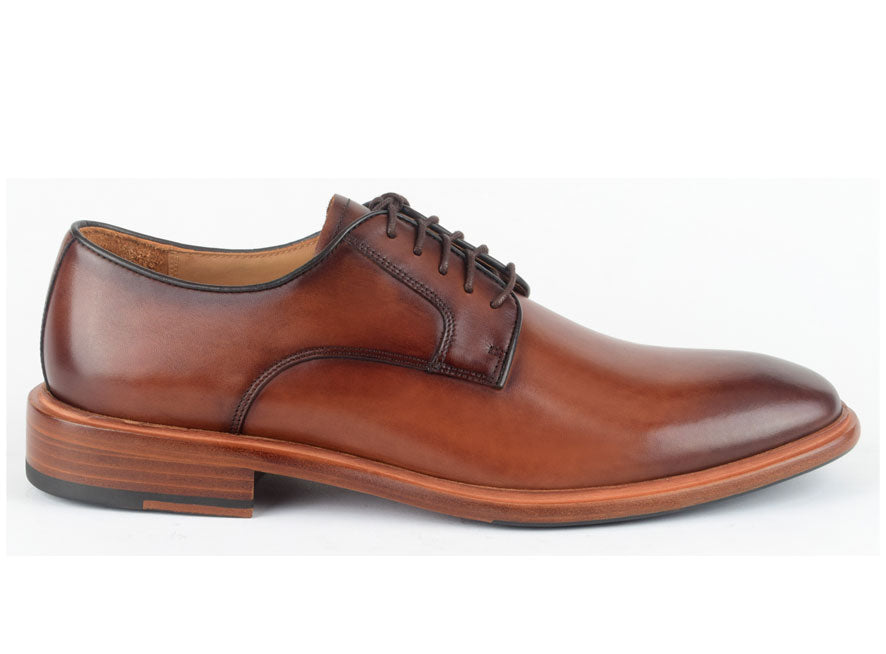 full grain leather dress shoes Warfield & Grand Men's Legand Derby - Brown
