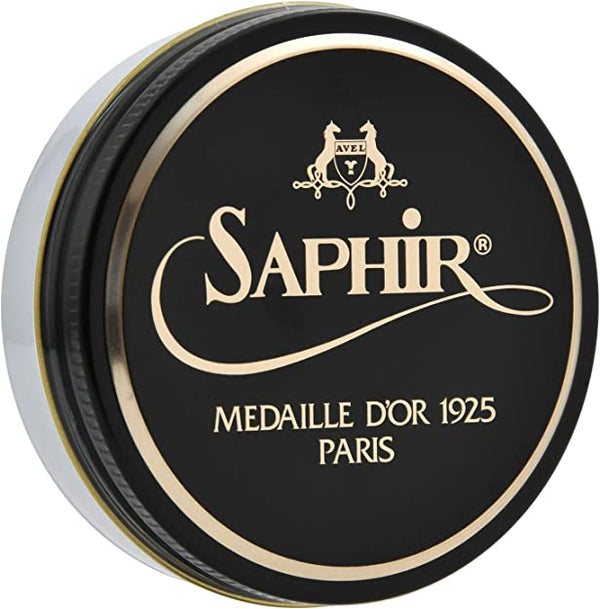 Saphir Pate de Luxe Wax Shoe Polish Black